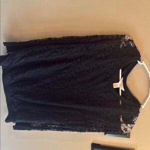 Elegant Black Lace Top